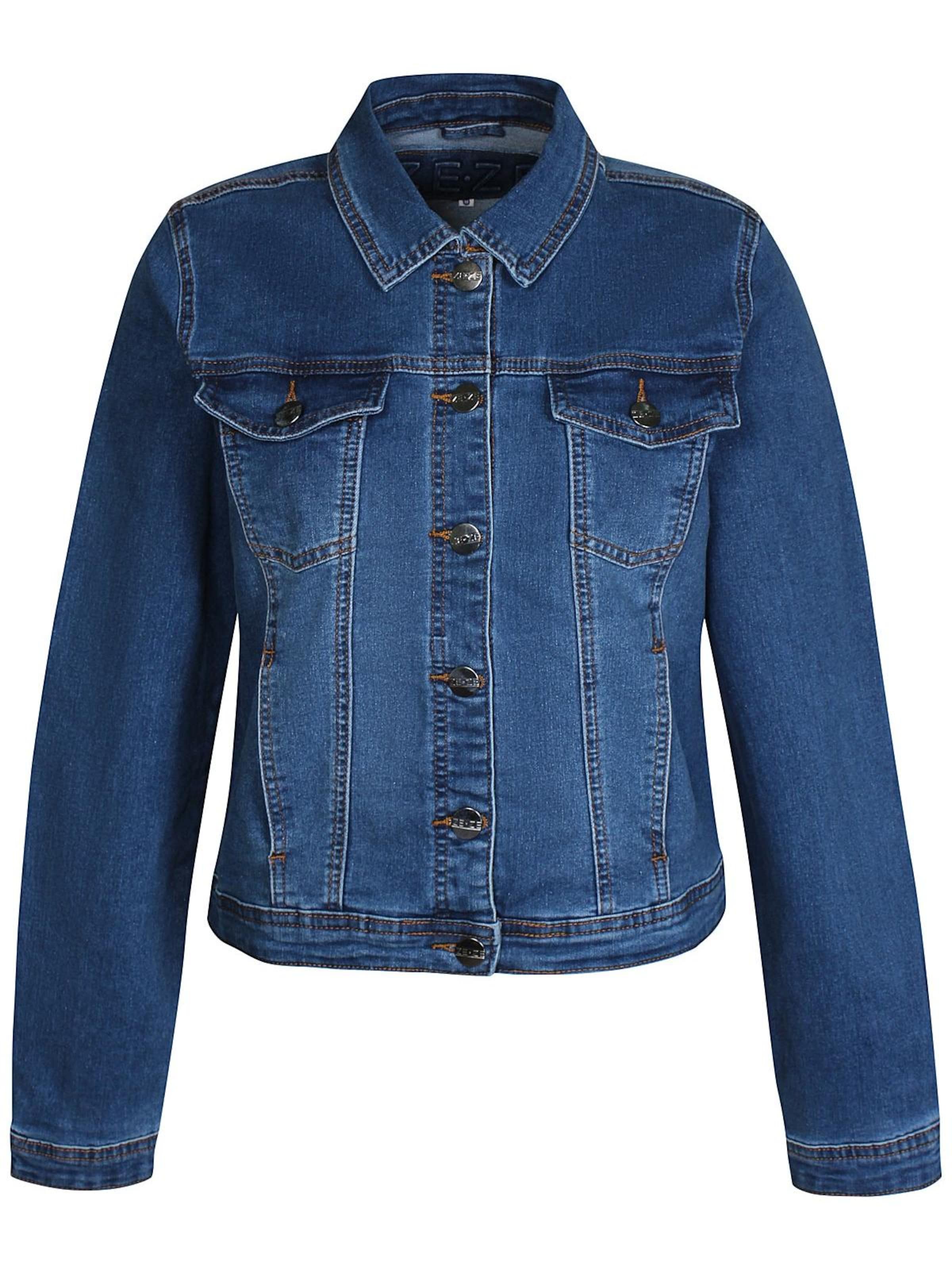 ze-ze Tussenjas 'Devina 063' in Blauw: voorkant