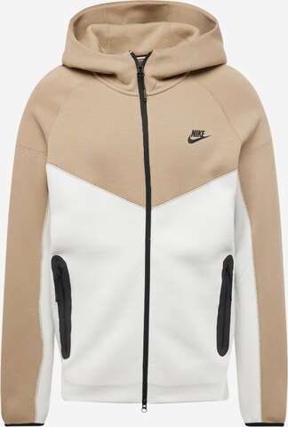 Nike Sportswear Суичъри с качулка 'TCH FLC' в бяло: отпред