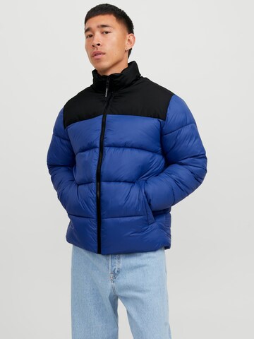 JACK & JONES Winter jacket 'Toby' in Blue: front