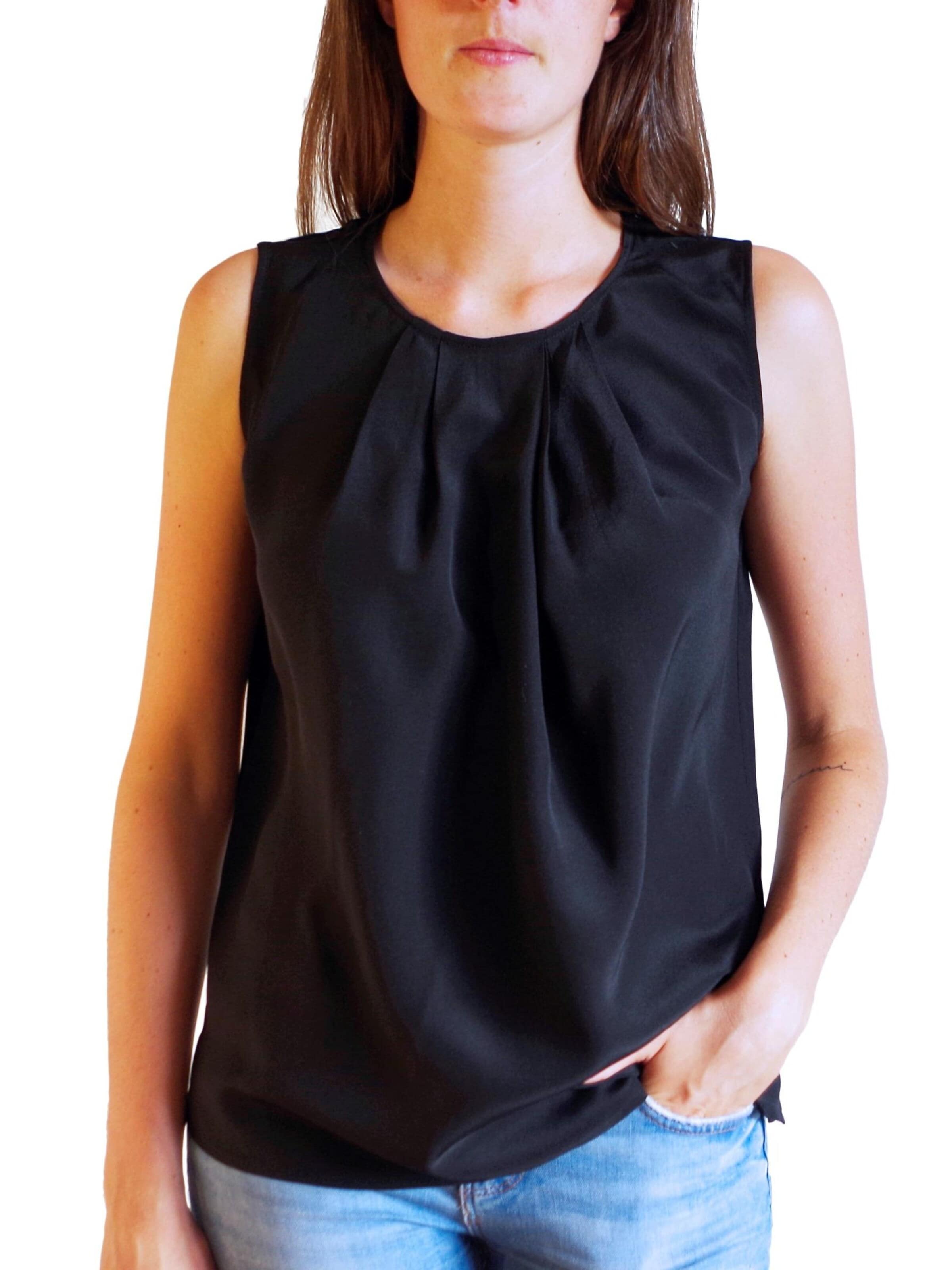 Chemisier 'Seidenbluse Gileseta' Posh Gear en noir