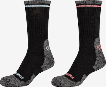 SKECHERS Socks 'Skechers 2PPK' in Black: front