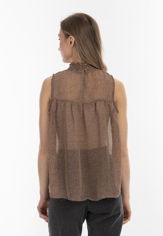 Camicia da donna di DreiMaster Vintage in marrone