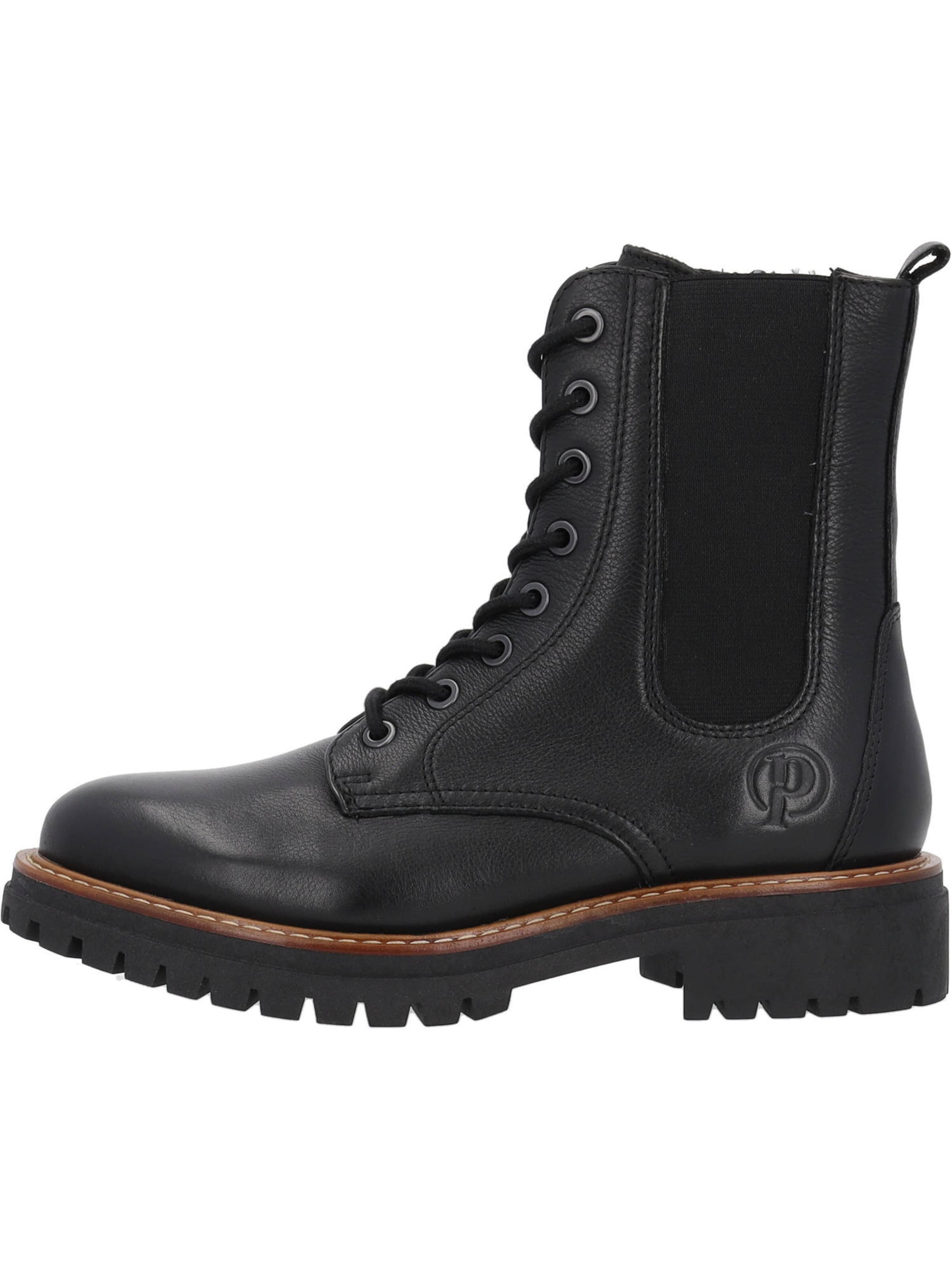 Palado Lace-up bootie 'Unije' in Black