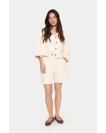 SAINT TROPEZ Loosefit Hose in Weiß