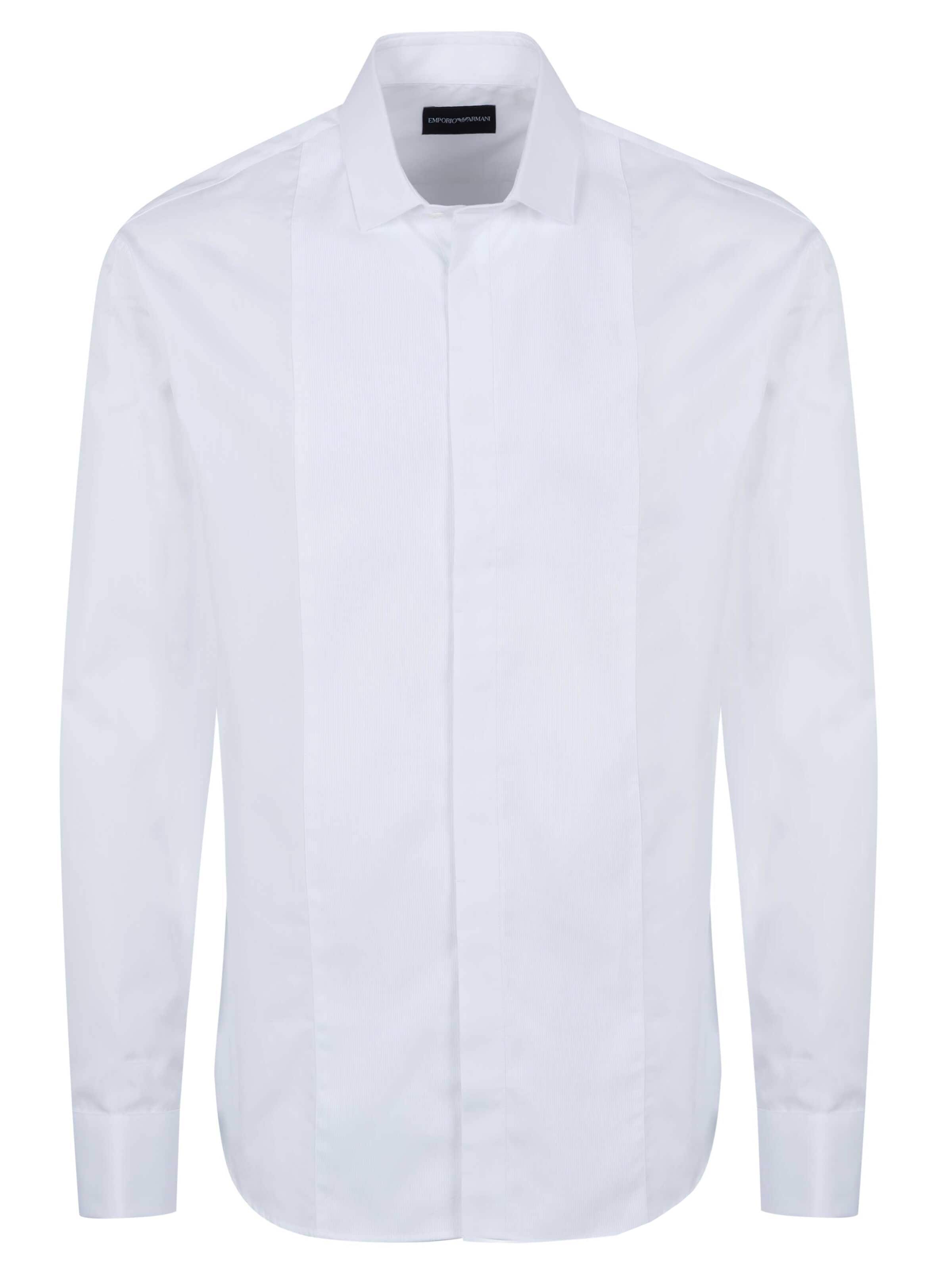 ARMANI Shirt 'Emporio Armani Hemd' in White: front