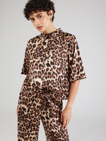 SISTERS POINT Blouse 'ESDA' in Bruin: voorkant