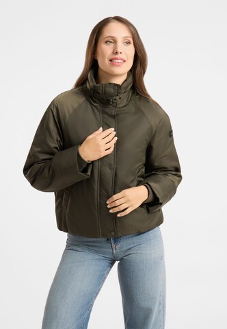 Frieda & Freddies Between-Season Jacket in Green: front