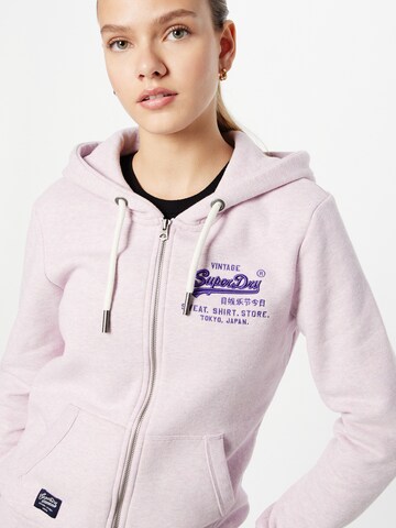 Superdry Zip-Up Hoodie in Pink