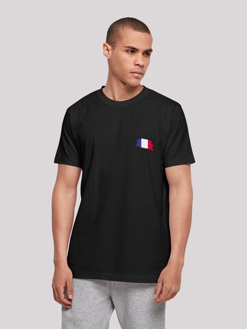 T-Shirt 'Frankreich Flagge France' F4NT4STIC en noir : devant