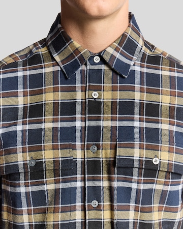 Lyle & Scott Regular fit Overhemd in Blauw