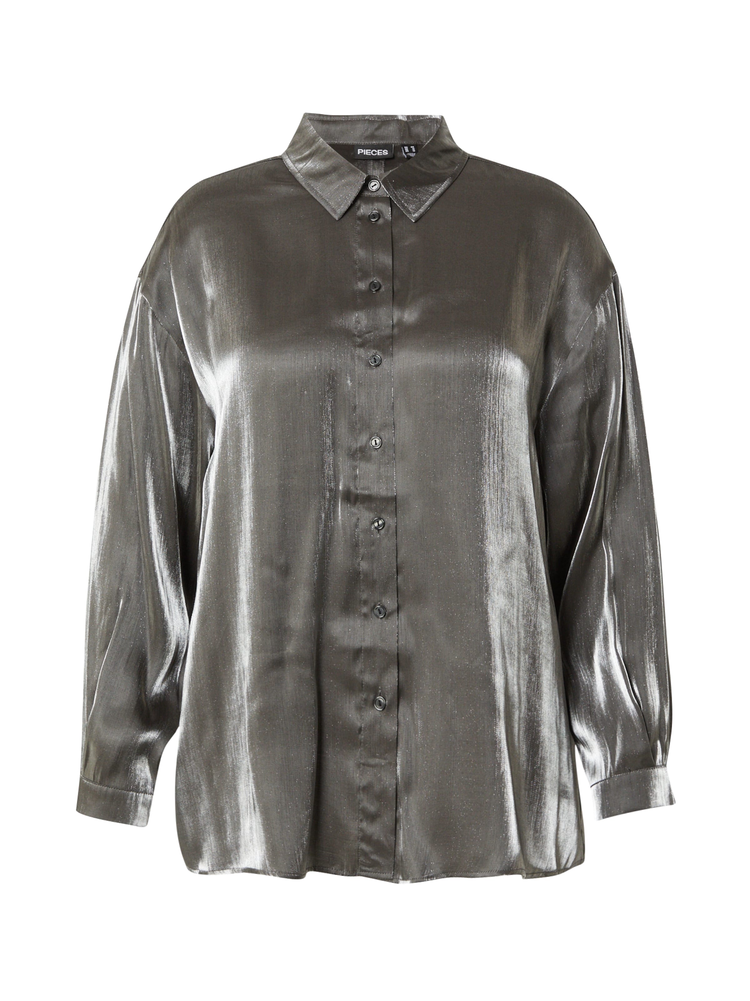 PIECES Curve Μπλούζα 'PCROLA' σε γκρι: μπροστά