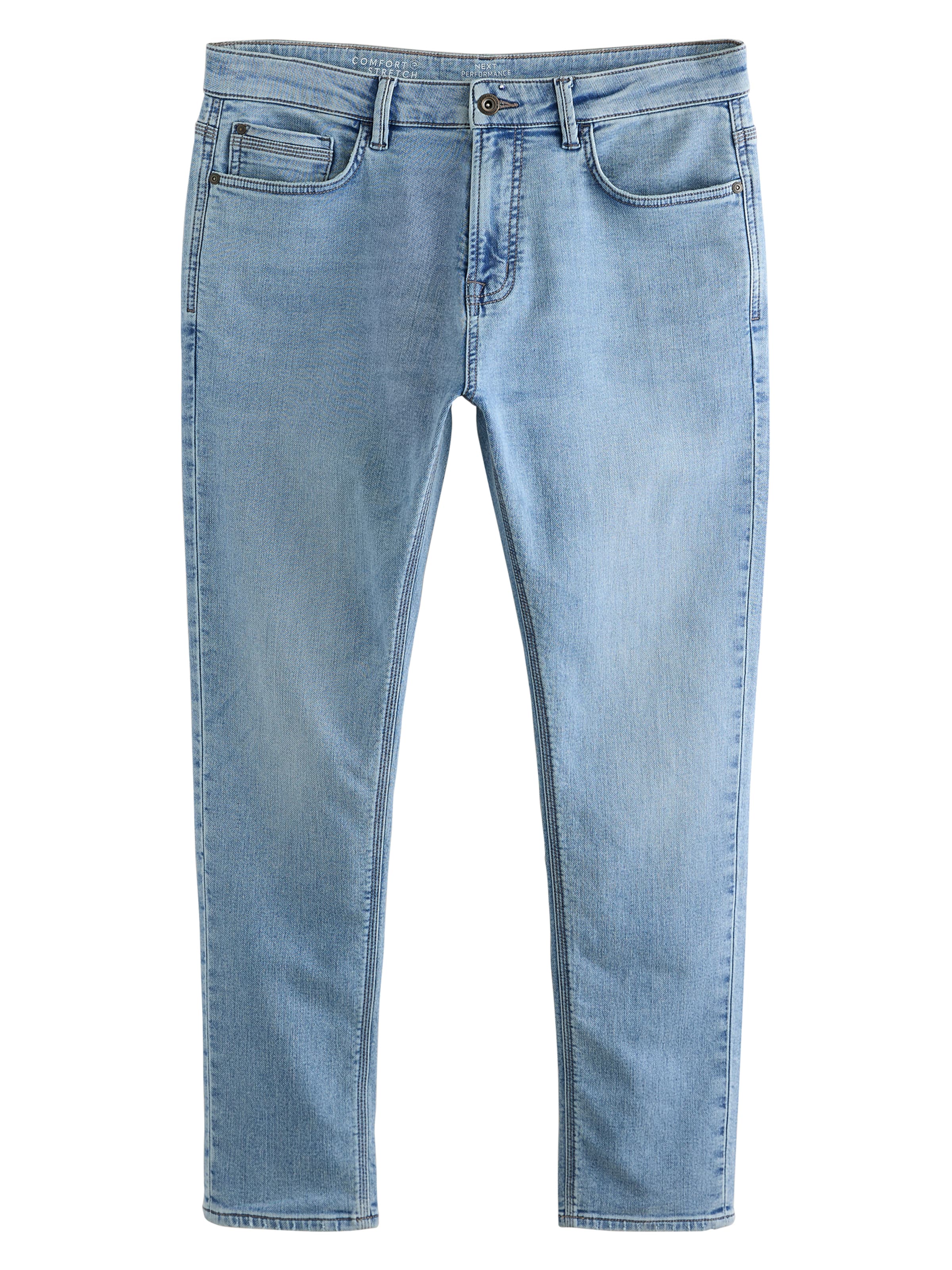 Next Скинни Джинсы в Синий: спереди