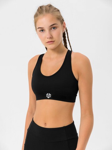 Bustier Soutien-gorge de sport 'Kansei Chrome' MOROTAI en noir : devant