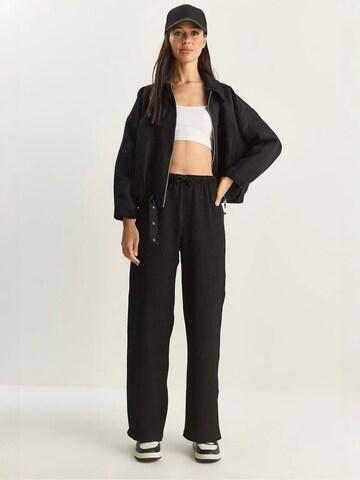 Loosefit Pantalon Bianco Lucci en noir