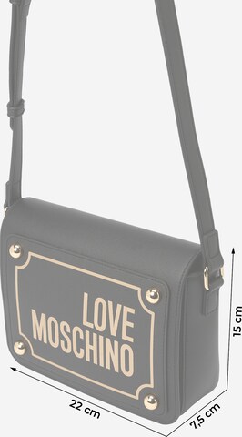 Love Moschino Olkalaukku 'Magnifier' värissä musta