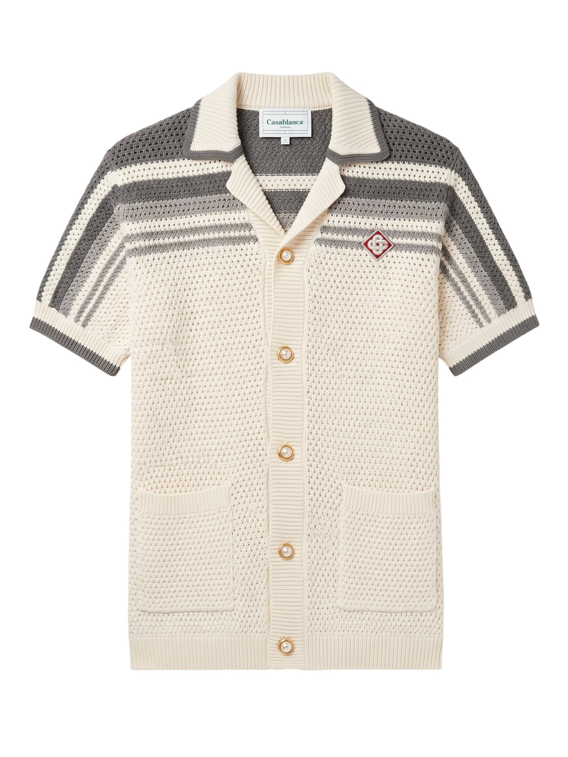 Casablanca Gebreid vest in Beige: voorkant