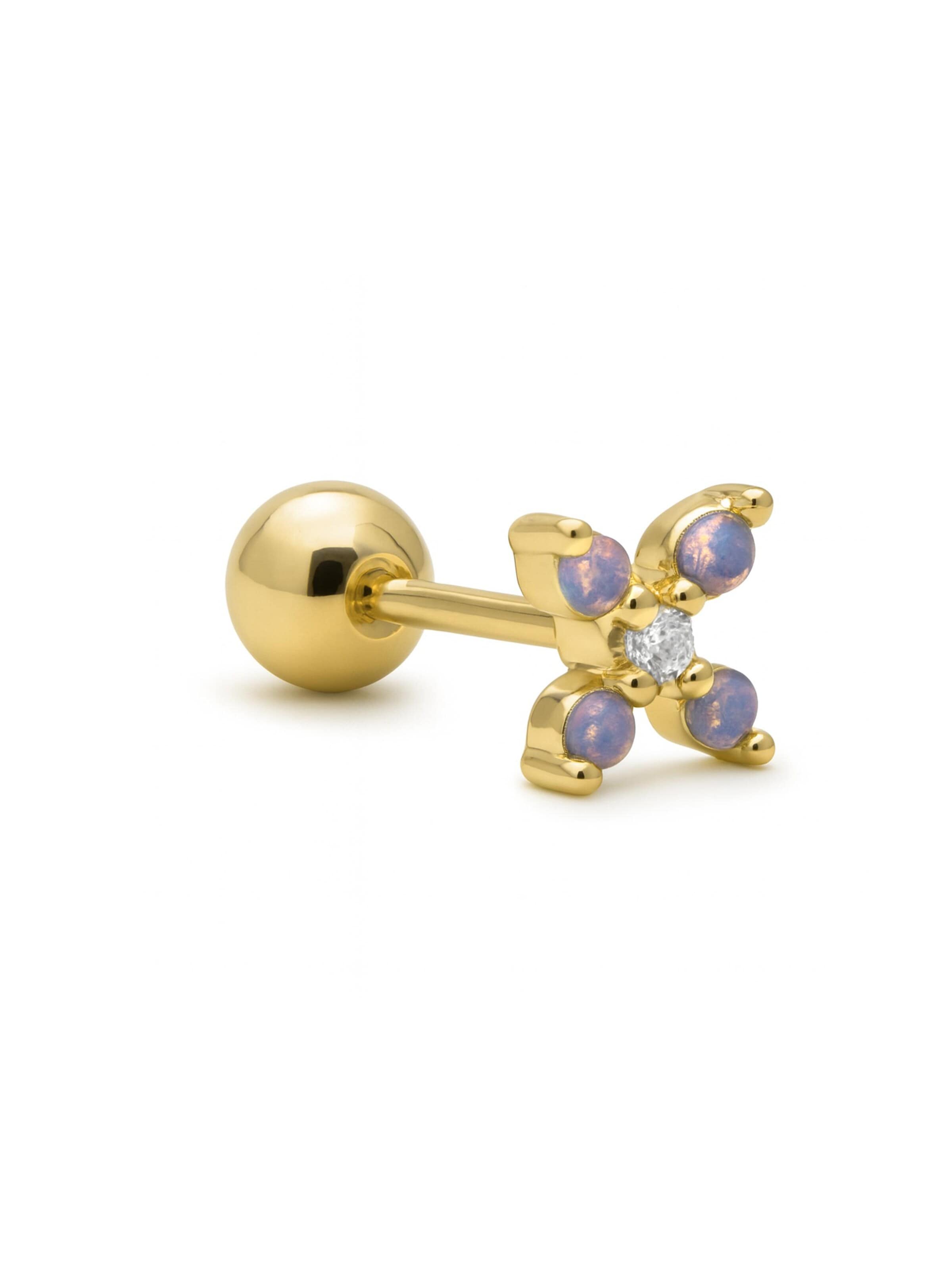 Luxenter - Piercings 'Acano' em mistura de cores: frente
