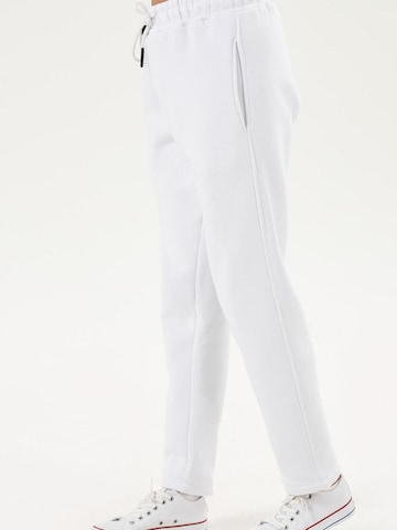 LOUIS LECLER Slimfit Broek 'Elise' in Wit