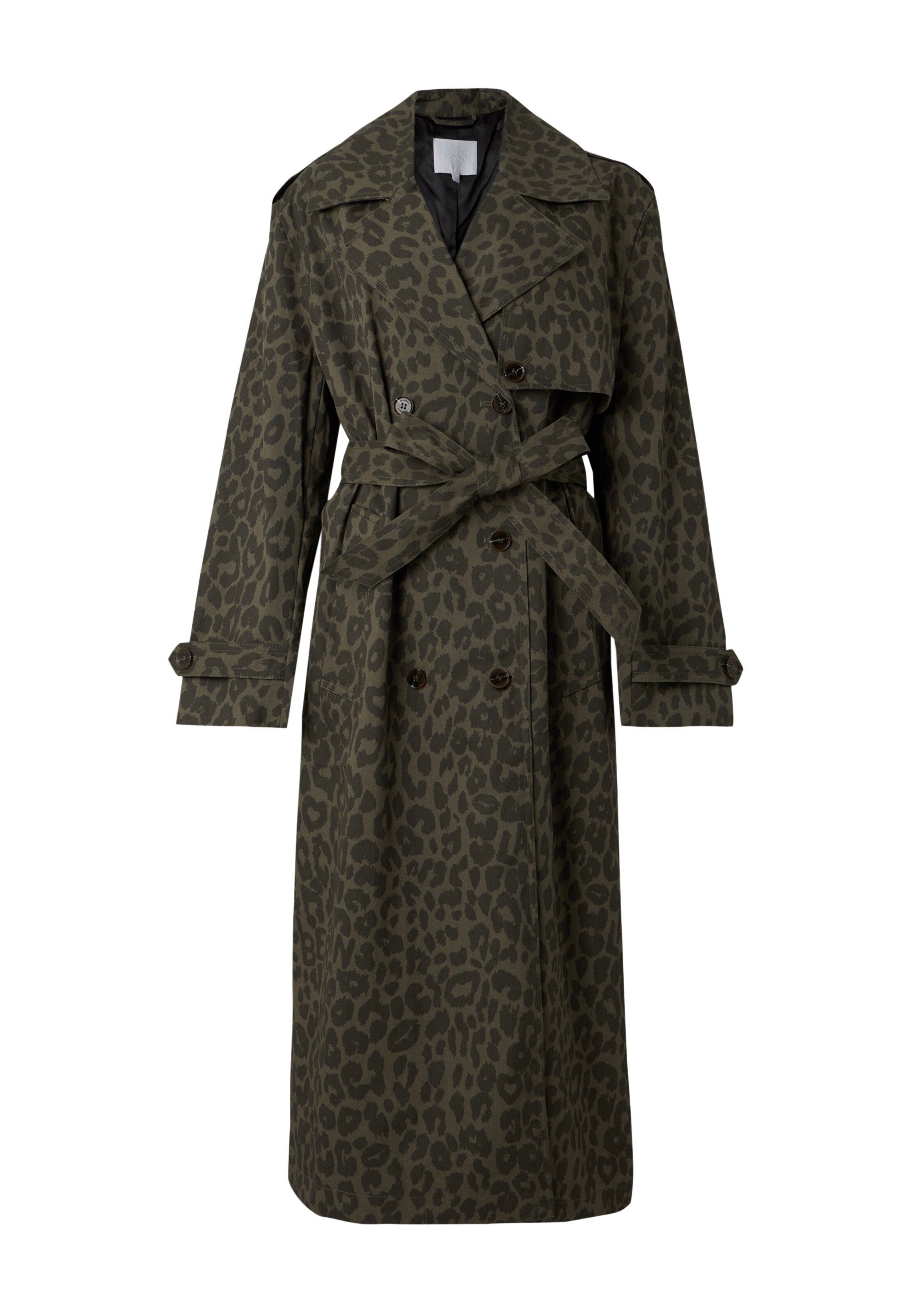 Manteau mi-saison Lala Berlin en vert : devant