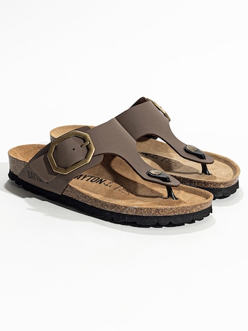 Bayton T-bar sandals 'Mercure' in Brown