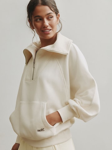 Sweat-shirt self. en beige
