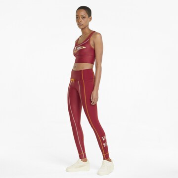 PUMA Skinny Workout Pants 'Tye' in Red