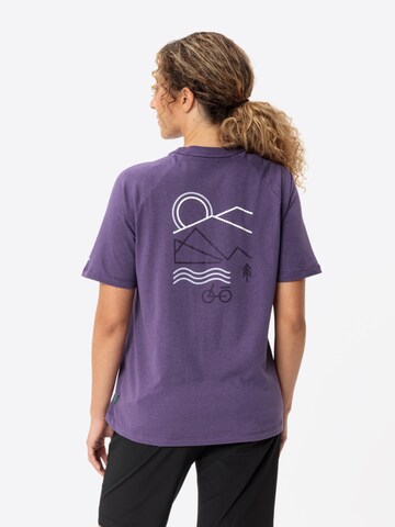 VAUDE Funktionsshirt 'Cyclist' (GOTS) in Lila: Vorderseite