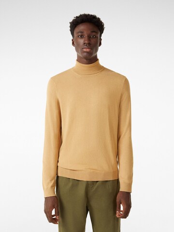 Bershka Sweater in Beige: front