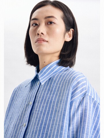 SEIDENSTICKER Blouse 'Schwarze Rose' in Blue