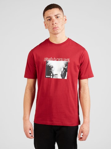 T-Shirt 'TeScorpion' BOSS en rouge : devant