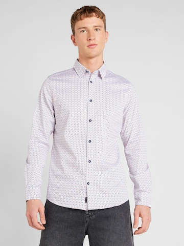 TOM TAILOR Slim fit Button Up Shirt in White: front