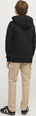 Jack & Jones Junior Zip-Up Hoodie in Black