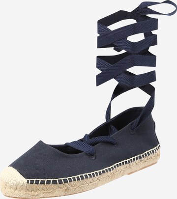 Polo Ralph Lauren Espadrilles in Blauw: voorkant