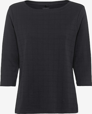 Olsen Shirt 'Hannah' in Zwart: voorkant