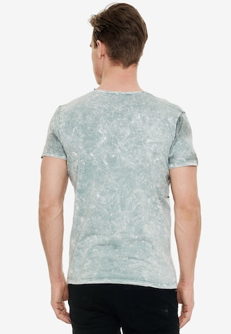 Rusty Neal Cooles T-Shirt mit angesagtem Print in Grau