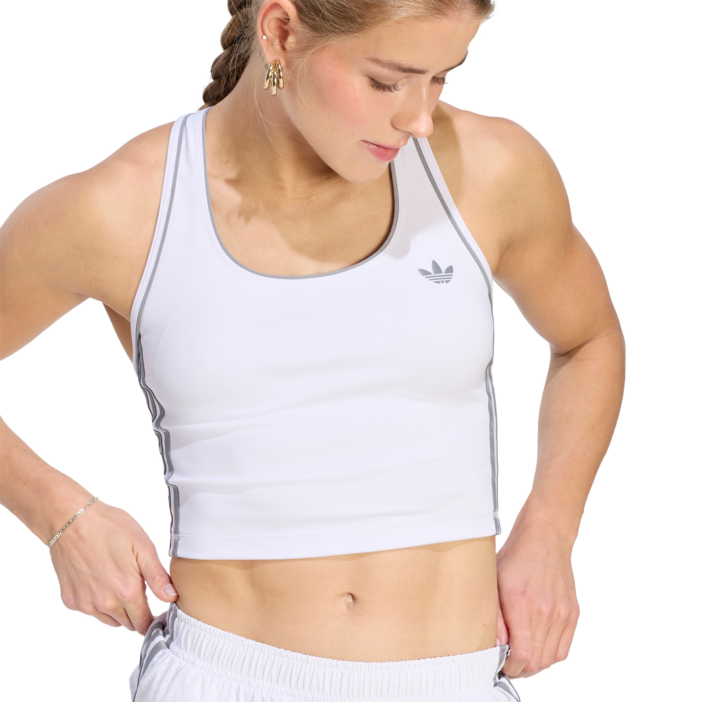 ADIDAS PERFORMANCE Спортивный топ в Белый