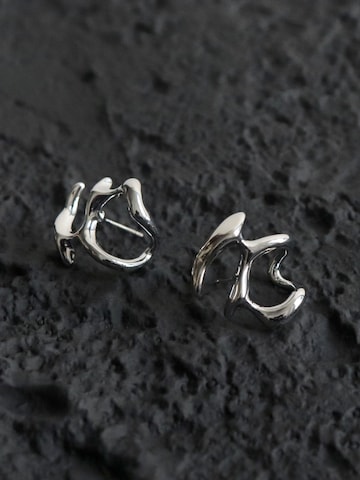 Nightini Earrings 'Skulpturale' in Silver