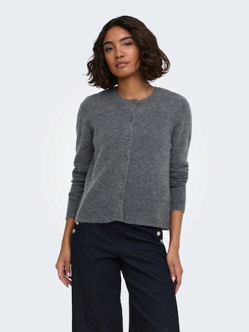 Cardigan 'ONLOLIVIA' ONLY en gris : devant