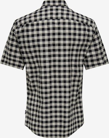 Only & Sons Regular fit Overhemd 'Alvaro' in Beige