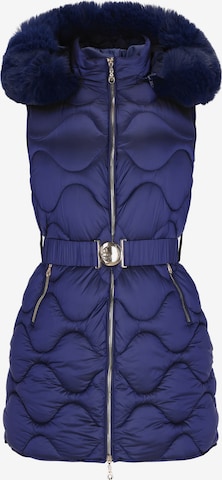 faina - Colete em azul: frente