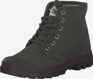 Palladium Lace-Up Ankle Boots '75349' in Green: front
