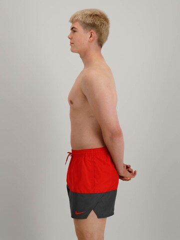 Nike Swim Athletic Swim Trunks 'Split' in Red