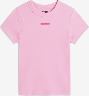 Tommy Jeans Футболка в Ярко-розовый: спереди