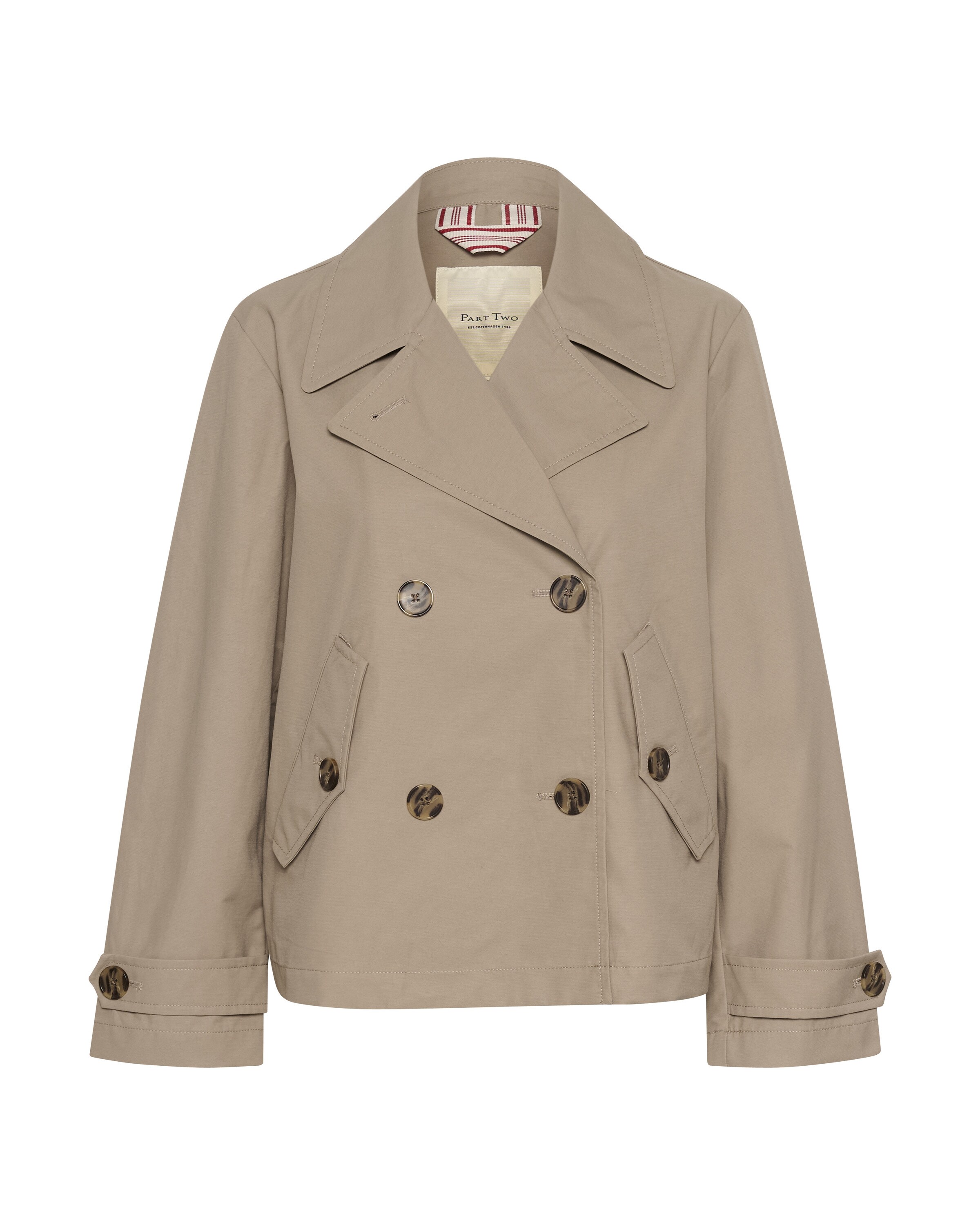 Part Two Veste mi-saison 'Nelli' en beige foncé, Vue avec produit