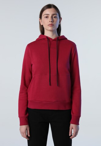 North Sails Kapuzensweatshirt in Rot: predná strana