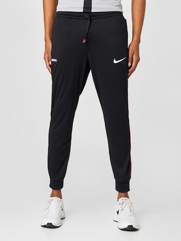 Regular Pantalon de sport 'FC Libero' NIKE en noir : devant