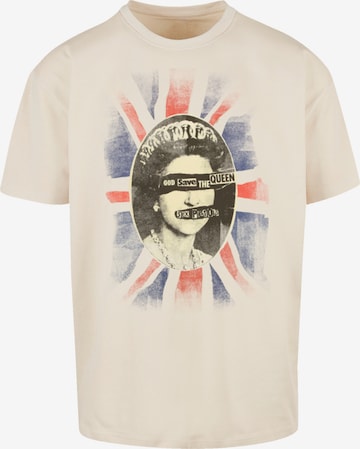 F4NT4STIC Shirt 'Sex Pistols God Save The Queen' in Beige: front