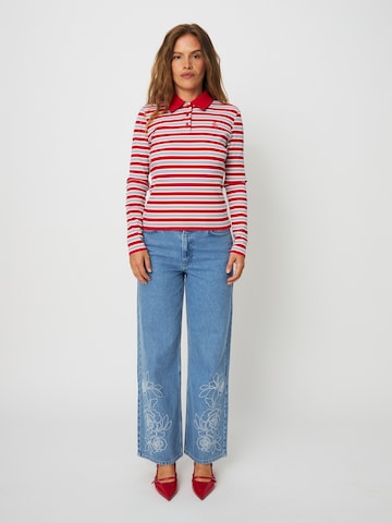 Crās - Camisa ' Lesliecras ' em vermelho