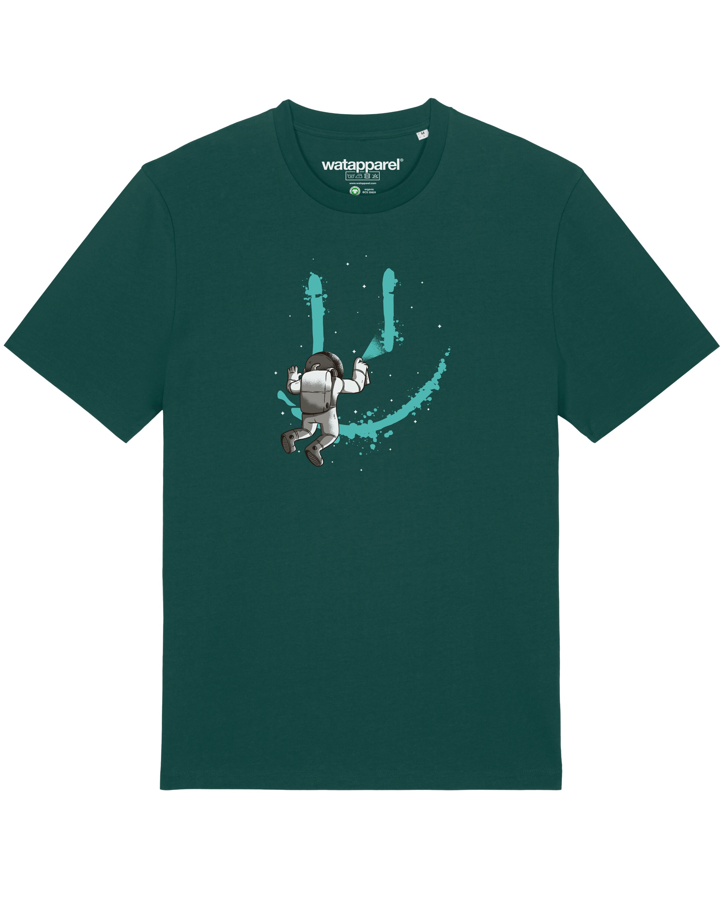 T-Shirt ' Graffiti Astronaut ' Watapparel en vert : devant