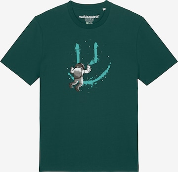 Watapparel T-Shirt ' Graffiti Astronaut ' in Grün: Vorderseite